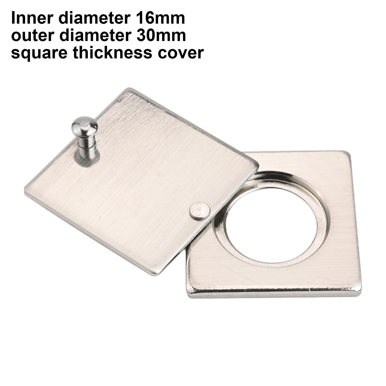 Square Peephole Cover Door Viewer Peephole Security Cap Kit Tape Install Brushed Smile Home Brushed V1189-LWWAL-20260327-04393