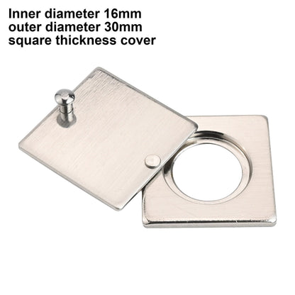 Square Peephole Cover Door Viewer Peephole Security Cap Kit Tape Install Brushed Smile Home Brushed V1189-LWWAL-20260327-04393