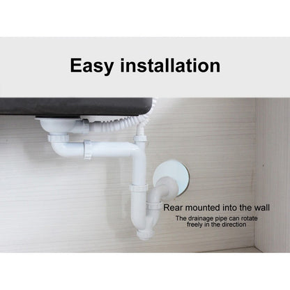 Arkzeo G1-1/2 Inch Kitchen Sink Drain Pipe 40mm Smooth U-Bend Design for Easy Flow V1189-LWWAL-20260327-04394