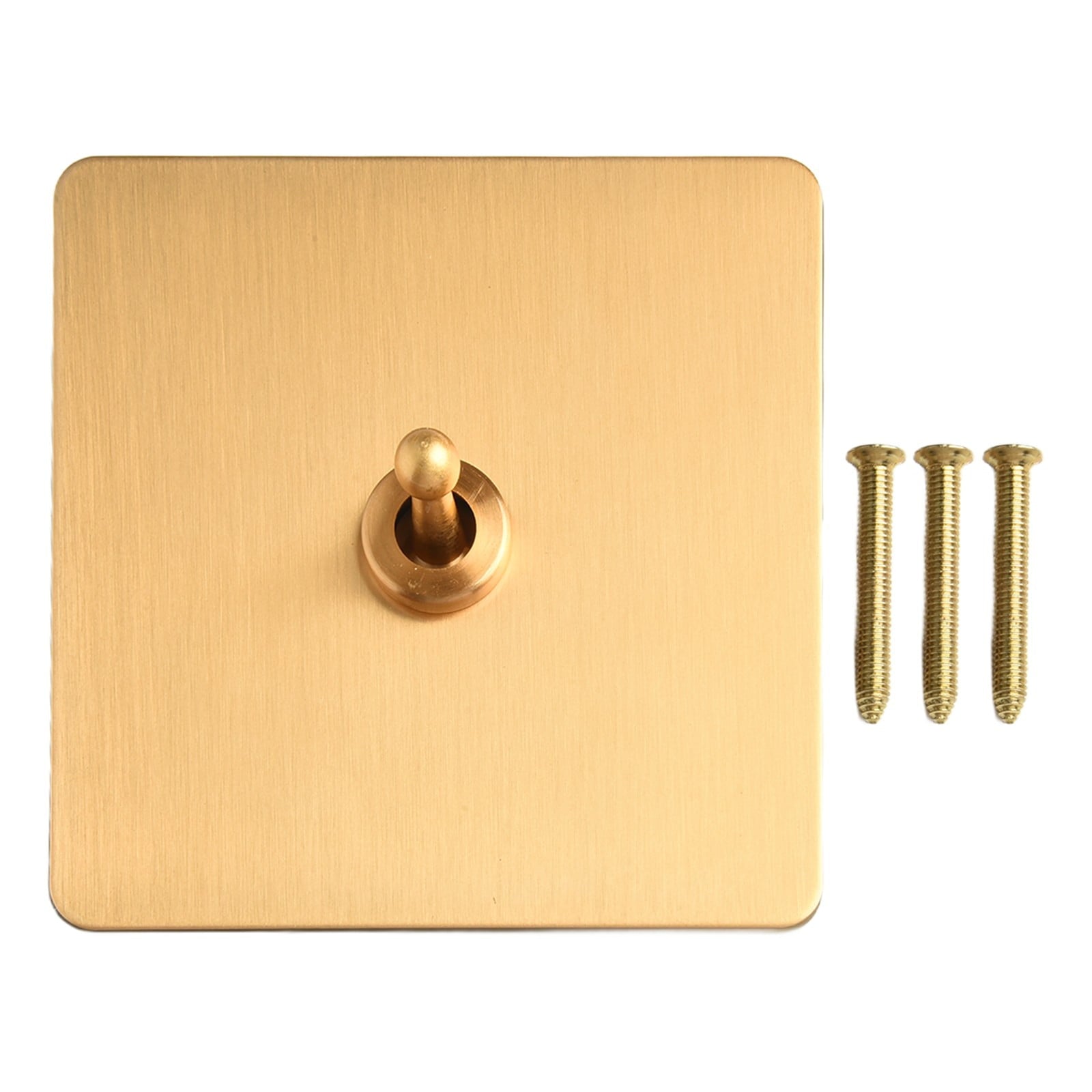 Toggle Light Rocker Switch 1/2 Way Retro Brass Plate Lever 86 Type Toggle Switch 1 Gang Smile Home 1 Gang V1189-LWWAL-20260327-04395