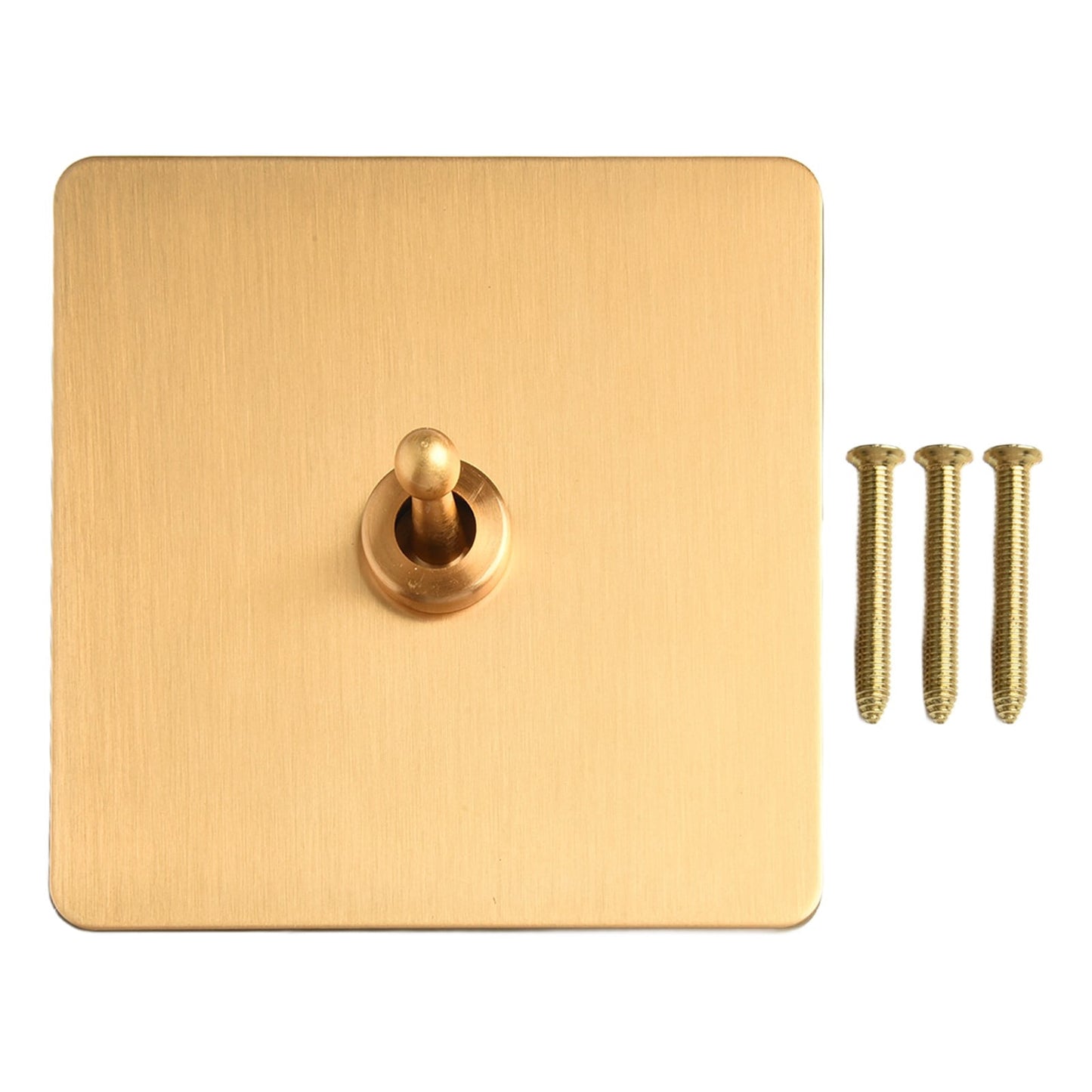 Toggle Light Rocker Switch 1/2 Way Retro Brass Plate Lever 86 Type Toggle Switch 1 Gang Smile Home 1 Gang V1189-LWWAL-20260327-04395