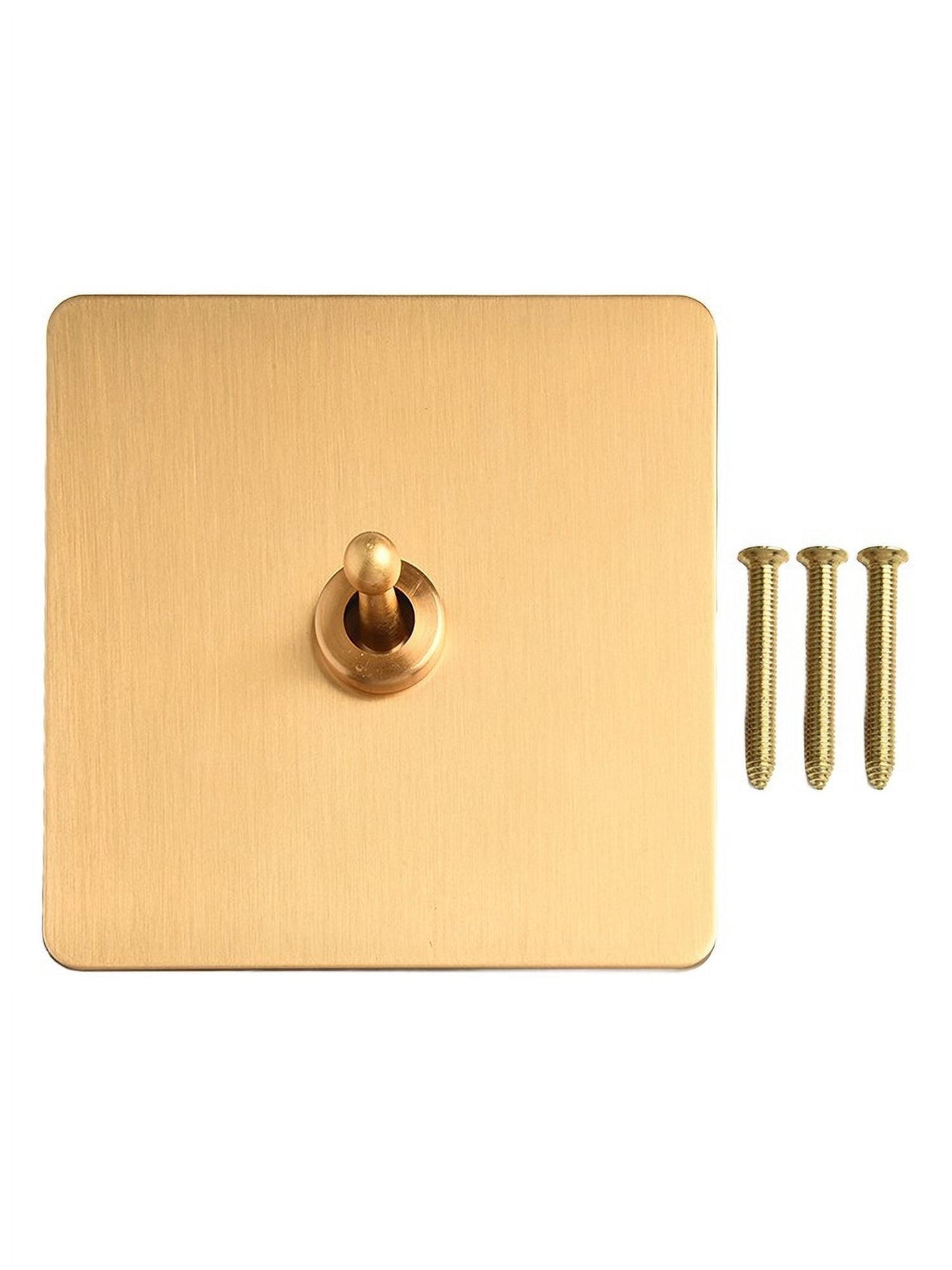 Toggle Light Rocker Switch 1/2 Way Retro Brass Plate Lever 86 Type Toggle Switch 1 Gang Smile Home 1 Gang V1189-LWWAL-20260327-04395