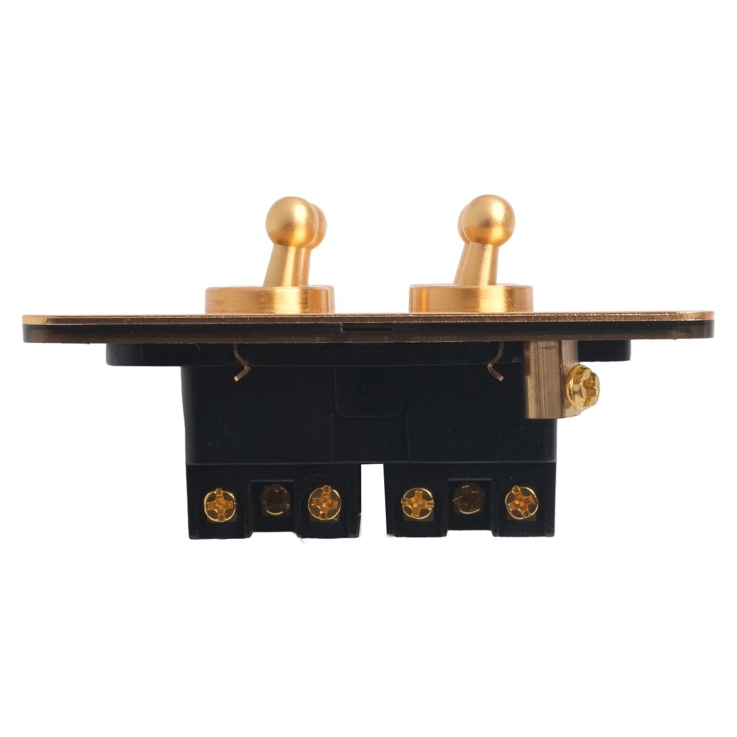 Toggle Light Rocker Switch 1/2 Way Retro Brass Plate Lever 86 Type Toggle Switch 1 Gang Smile Home 4 Gang V1189-LWWAL-20260327-04397