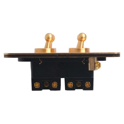 Toggle Light Rocker Switch 1/2 Way Retro Brass Plate Lever 86 Type Toggle Switch 1 Gang Smile Home 4 Gang V1189-LWWAL-20260327-04397