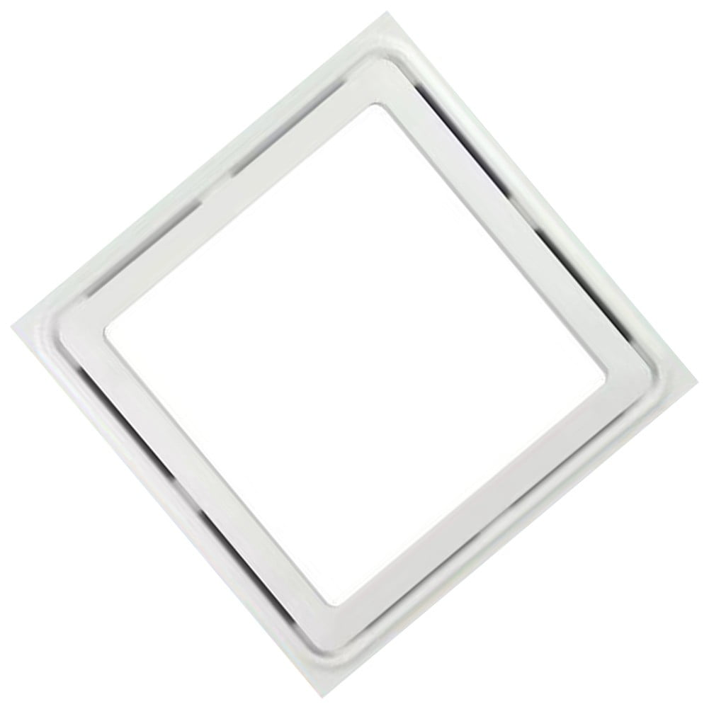 Powerful Bathroom Exhaust Fan With Led Lights 30*30Cm Exhaust Fan White Abs Smile Home V1189-LWWAL-20260327-04399
