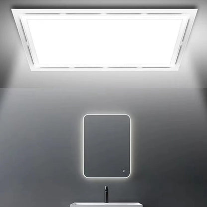Powerful Bathroom Exhaust Fan With Led Lights 30*30Cm Exhaust Fan White Abs Smile Home V1189-LWWAL-20260327-04399