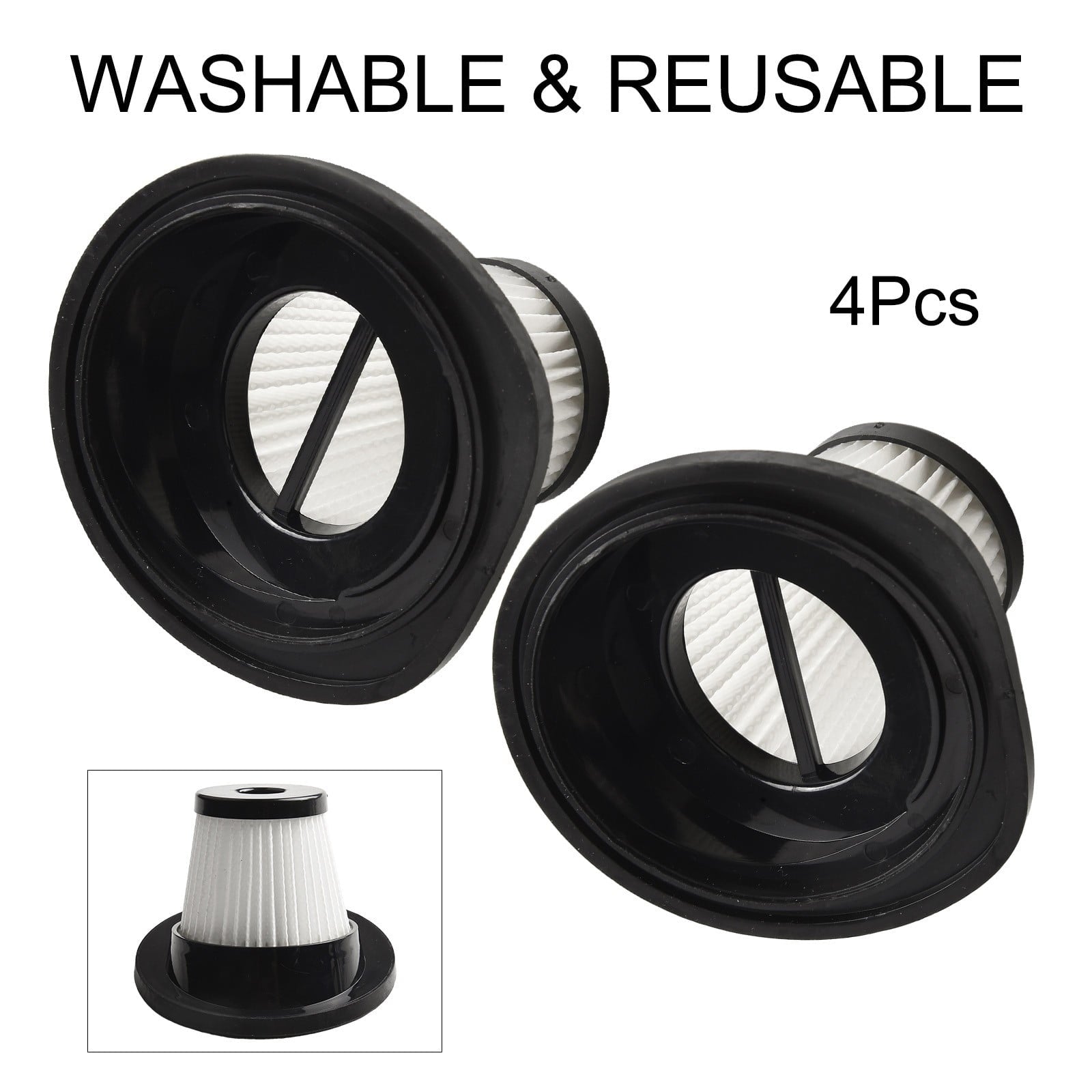 Replacement Handheld Filters Washable Reusable Vacuum Filter For VL189 4 PACK V1189-LWWAL-20260327-04401