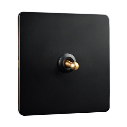 86 Type Stainless Steel Panel Wall Toggle Light Switch Brass Rod 1Way 2Way 2 Gang Smile Home 1 Gang V1189-LWWAL-20260327-04409