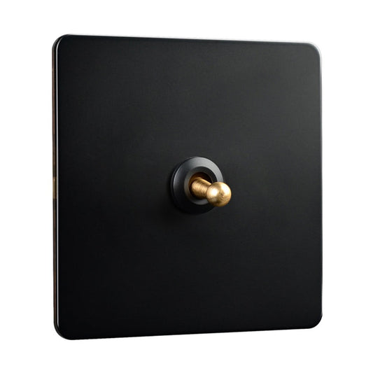 86 Type Stainless Steel Panel Wall Toggle Light Switch Brass Rod 1Way 2Way 2 Gang Smile Home 1 Gang V1189-LWWAL-20260327-04409