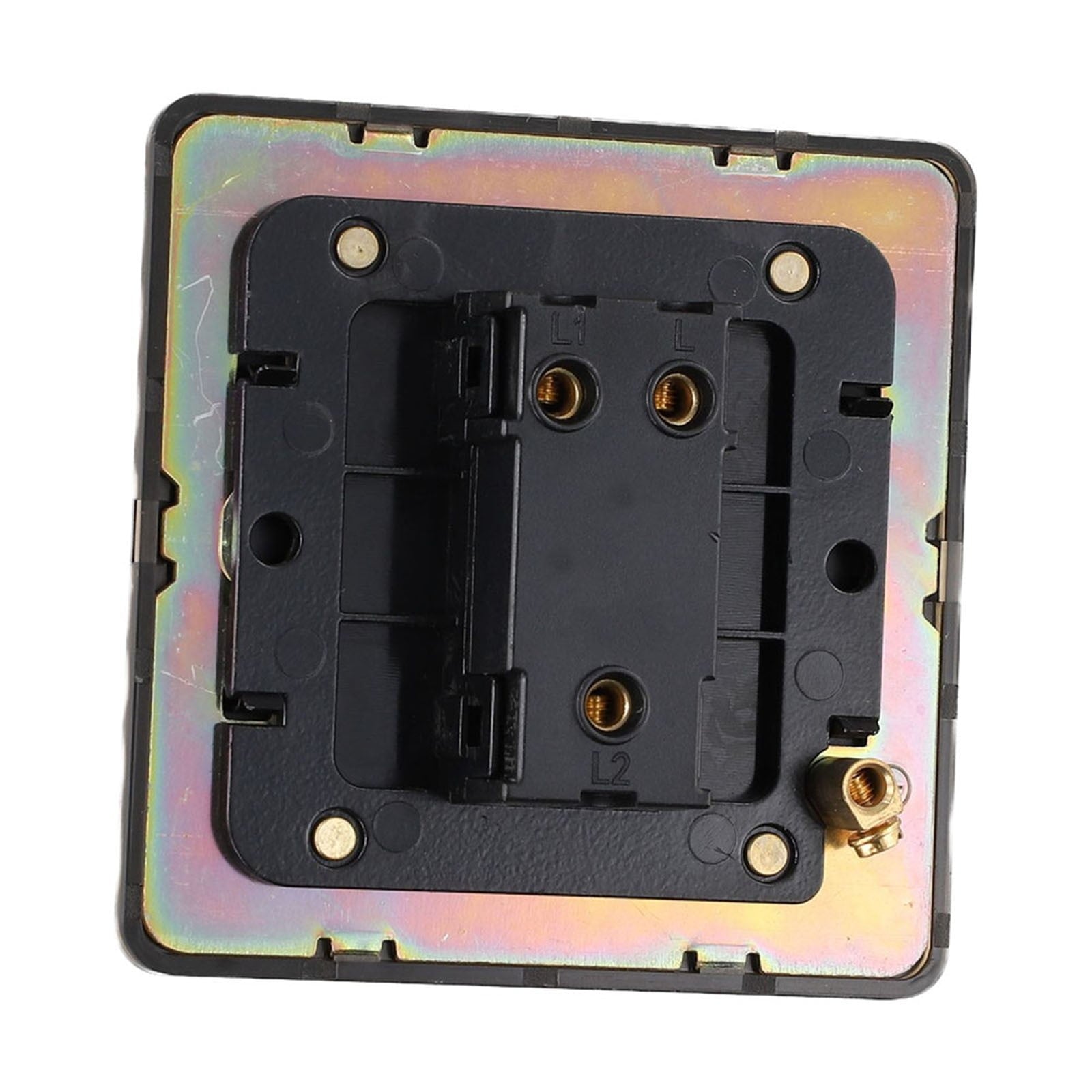 86 Type Stainless Steel Panel Wall Toggle Light Switch Brass Rod 1Way 2Way 2 Gang Smile Home 1 Gang V1189-LWWAL-20260327-04409