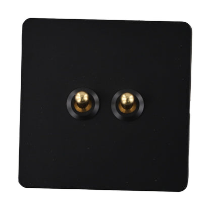 86 Type Stainless Steel Panel Wall Toggle Light Switch Brass Rod 1Way 2Way 2 Gang Smile Home 2 Gang V1189-LWWAL-20260327-04410