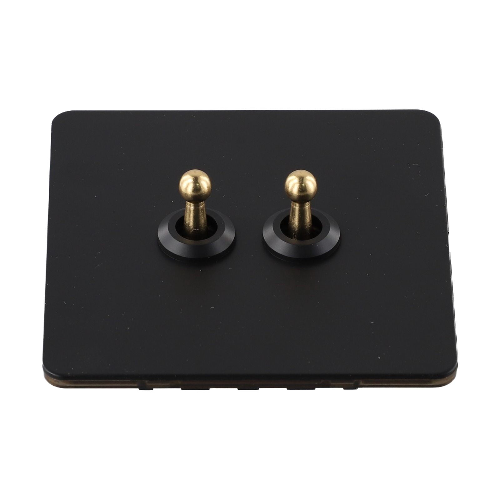 86 Type Stainless Steel Panel Wall Toggle Light Switch Brass Rod 1Way 2Way 2 Gang Smile Home 2 Gang V1189-LWWAL-20260327-04410