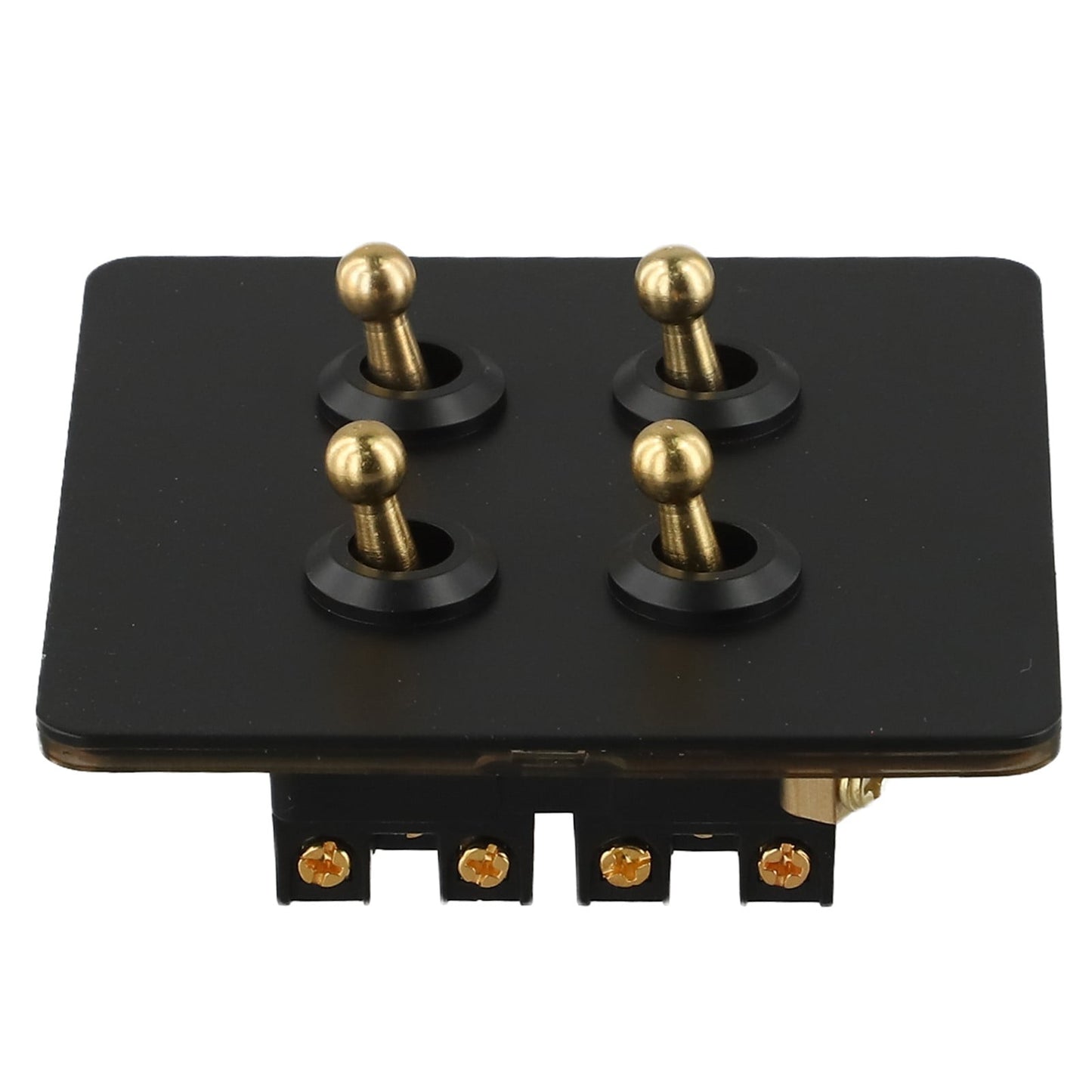 86 Type Stainless Steel Panel Wall Toggle Light Switch Brass Rod 1Way 2Way 2 Gang Smile Home 4 Gang V1189-LWWAL-20260327-04411