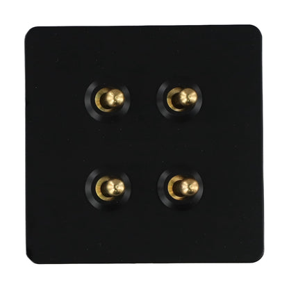 86 Type Stainless Steel Panel Wall Toggle Light Switch Brass Rod 1Way 2Way 2 Gang Smile Home 4 Gang V1189-LWWAL-20260327-04411