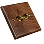 Toggle Light Rocker Switch 1/2 Way Retro Walnut Wood Plate Brass Lever 1 Gang Smile Home 2 Gang V1189-LWWAL-20260327-04413