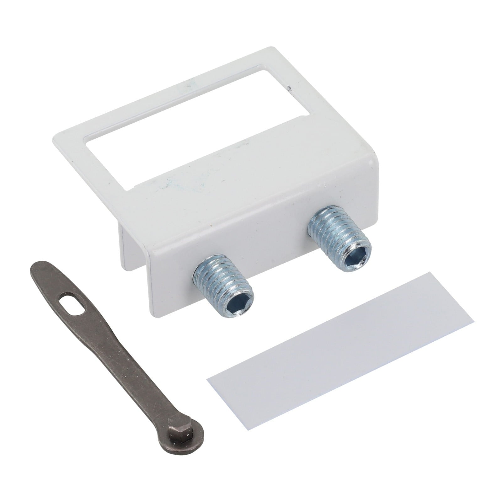 Sliding Security Glass Locks For Window With Keys Adjustable Iron Stoppers White Smile Home V1189-LWWAL-20260327-04415
