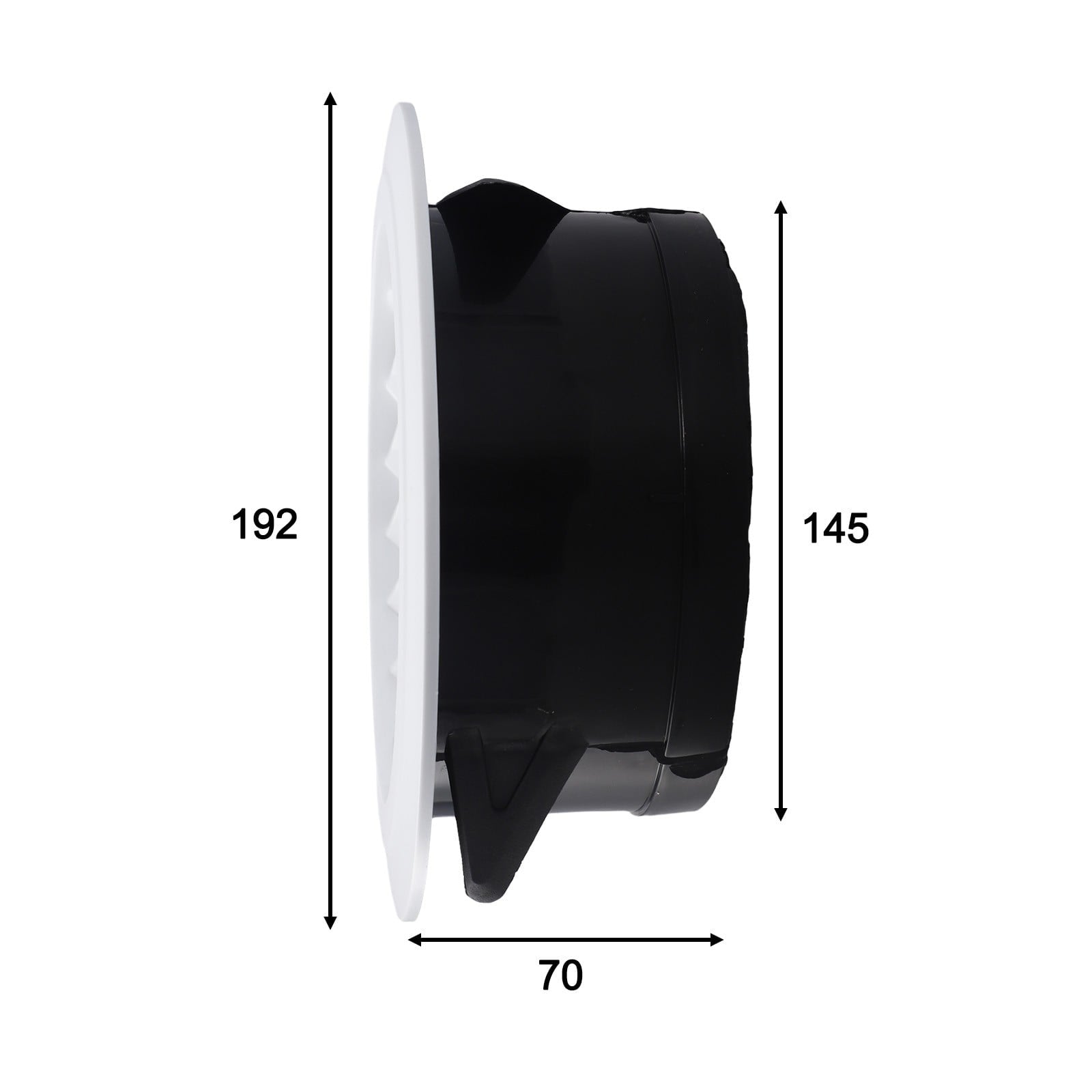 Duct Vents Round Louvered Vents Interior Abs Grille Ventilation Wall Vent Covers 150Mm Smile Home 150 mm V1189-LWWAL-20260327-04422