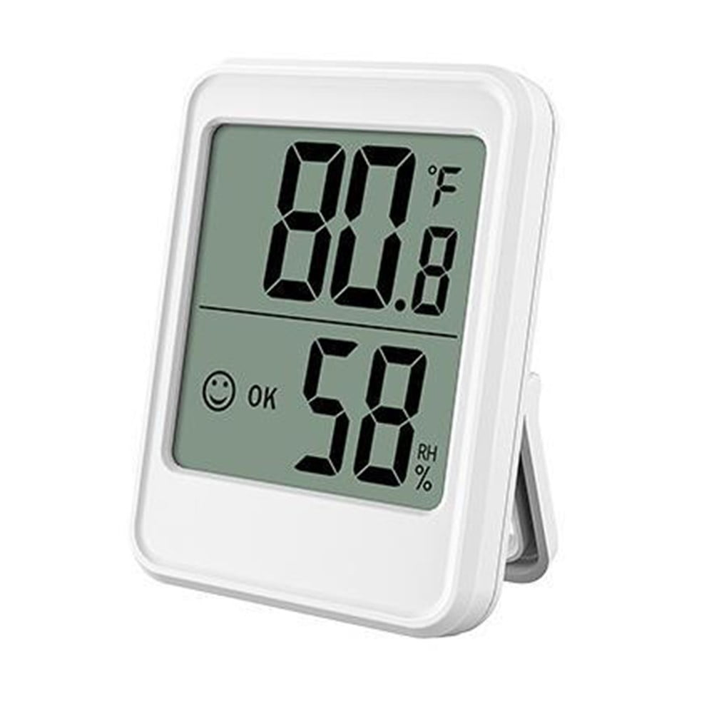 Digital Hygrometer Room Thermometer Indoor Electronic Temperature Humidity White Smile Home V1189-LWWAL-20260327-04424