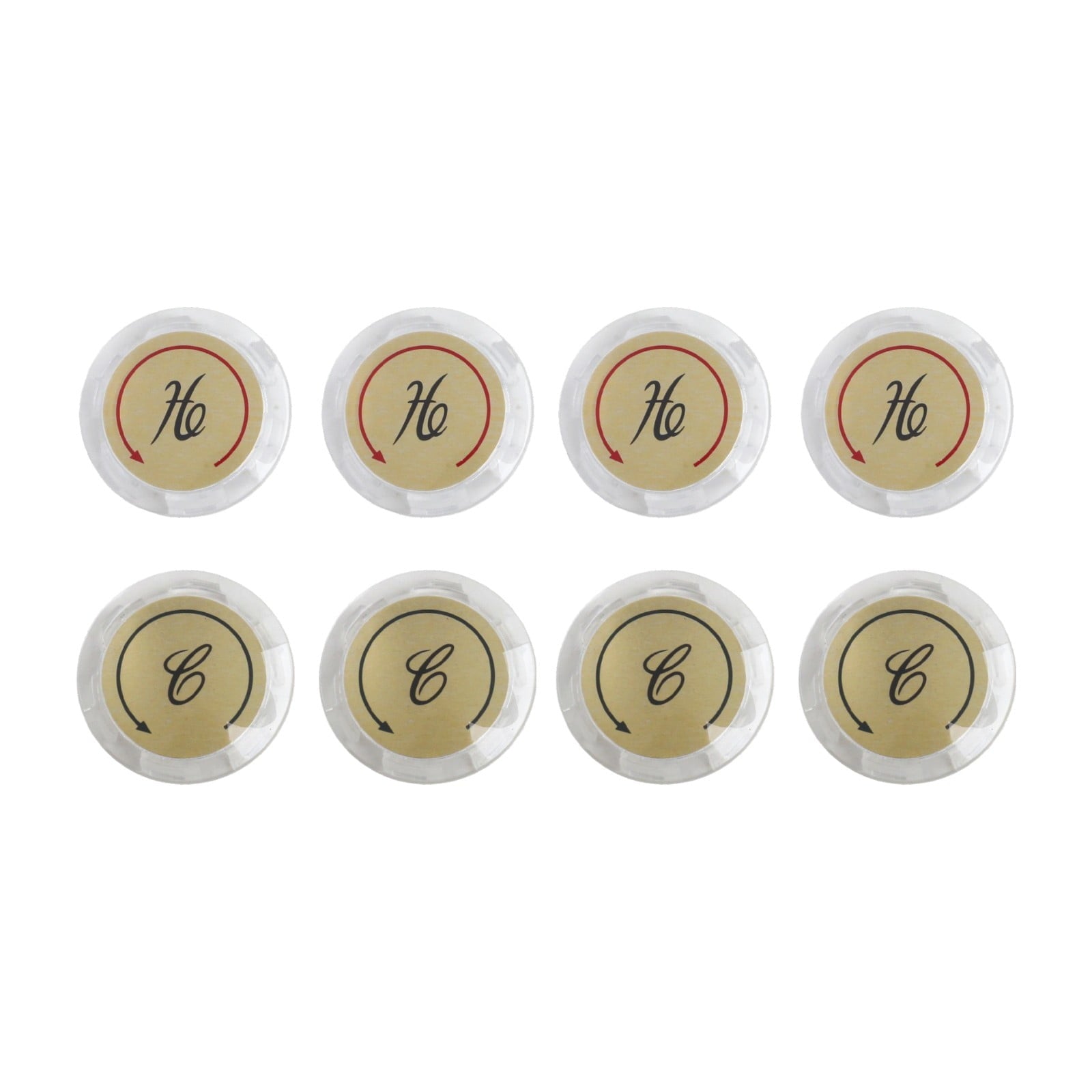 8Pcs Faucet Index Buttons Hot And Cold Sink Shower Knobs Handle Sign Stickers Smile Home V1189-LWWAL-20260327-04431