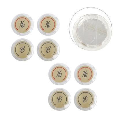 8Pcs Faucet Index Buttons Hot And Cold Sink Shower Knobs Handle Sign Stickers Smile Home V1189-LWWAL-20260327-04431