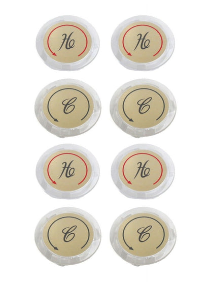 8Pcs Faucet Index Buttons Hot And Cold Sink Shower Knobs Handle Sign Stickers Smile Home V1189-LWWAL-20260327-04431