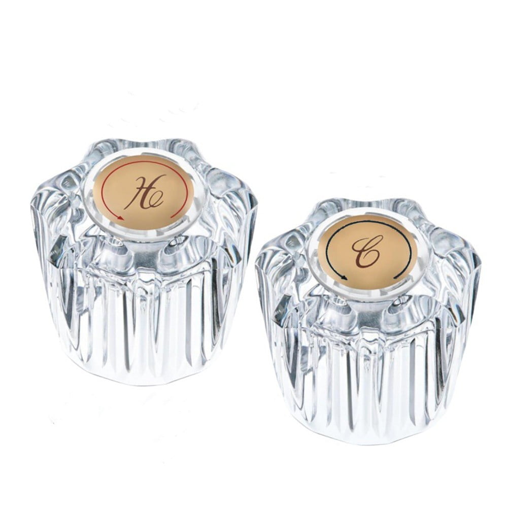 8Pcs Faucet Index Buttons Hot And Cold Sink Shower Knobs Handle Sign Stickers Smile Home V1189-LWWAL-20260327-04431