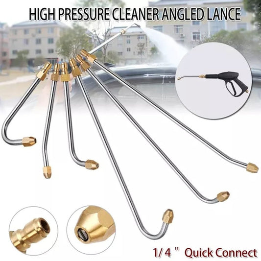 30 degrees /90 degrees /U-Shape Pressure Car Washer Angled Lance Extension Spray Wand Nozzle 17Cm-90 Smile V1189-LWWAL-20260327-04435