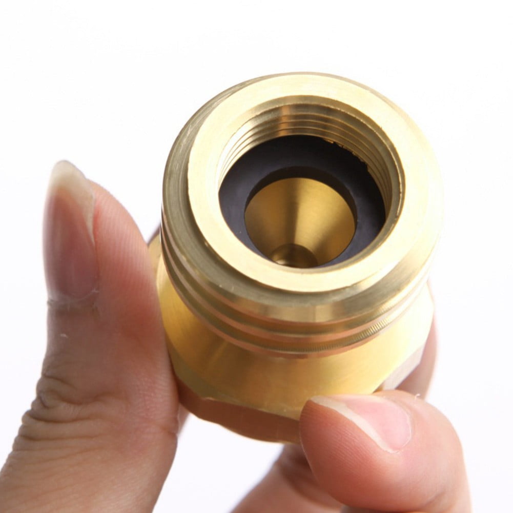 Solid Brass Steak Saver Propane Tank Adapter 1lb to 20lb Grill Bottle Converter Smile Home V1189-LWWAL-20260327-04438