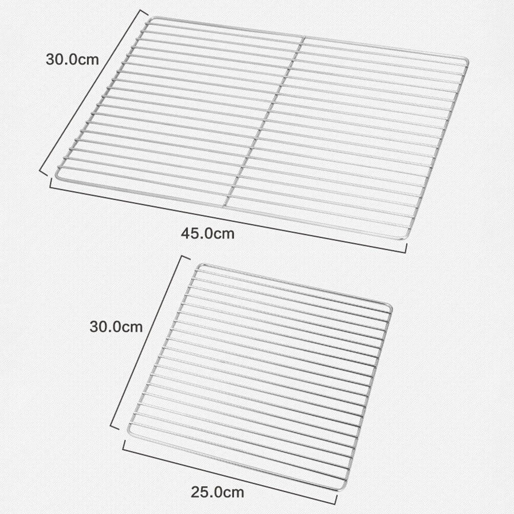 BBQ Grill Stainless Steel Mesh,Suitable for Camping BBQ (2 Size) Bar 30*25 Smile Home Bar 30*45 V1189-LWWAL-20260327-04443