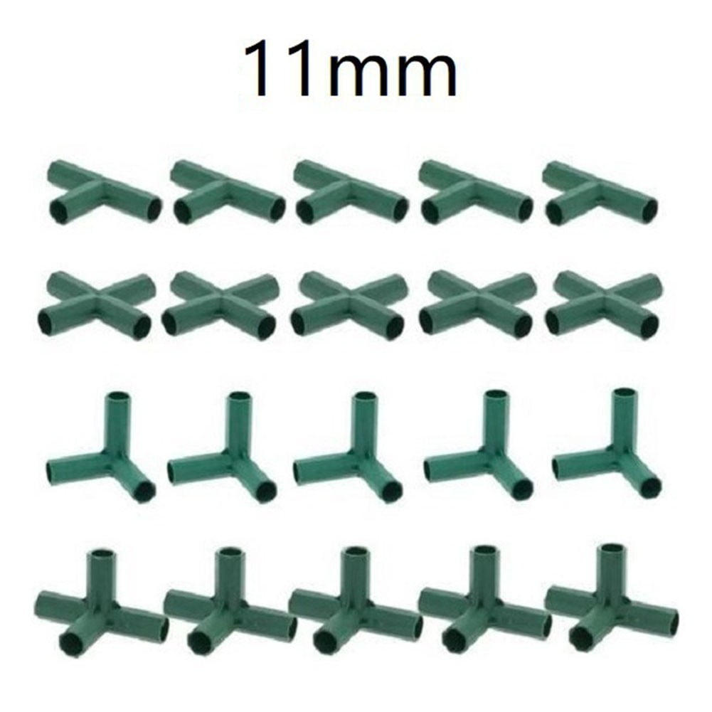 11mm Gardening Frame Connectors - Heavy Duty Greenhouse Support & Frame! Mix Smile Home A V1189-LWWAL-20260327-04445