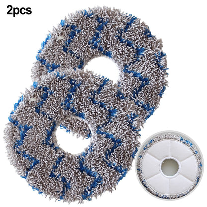 2 Pcs Mop Cloth Pads For Dream Me W10s W10s Pro Cleaning Robot Vacuum Cleaner Sweeper Spare Part Replaceable V1189-LWWAL-20260327-04449