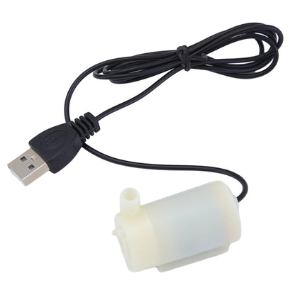 Small Water Pump Silent Submersible USB 5V 1m Cable Garden Outdoor Fountain Tool Black Smile Home White V1189-LWWAL-20260327-04455