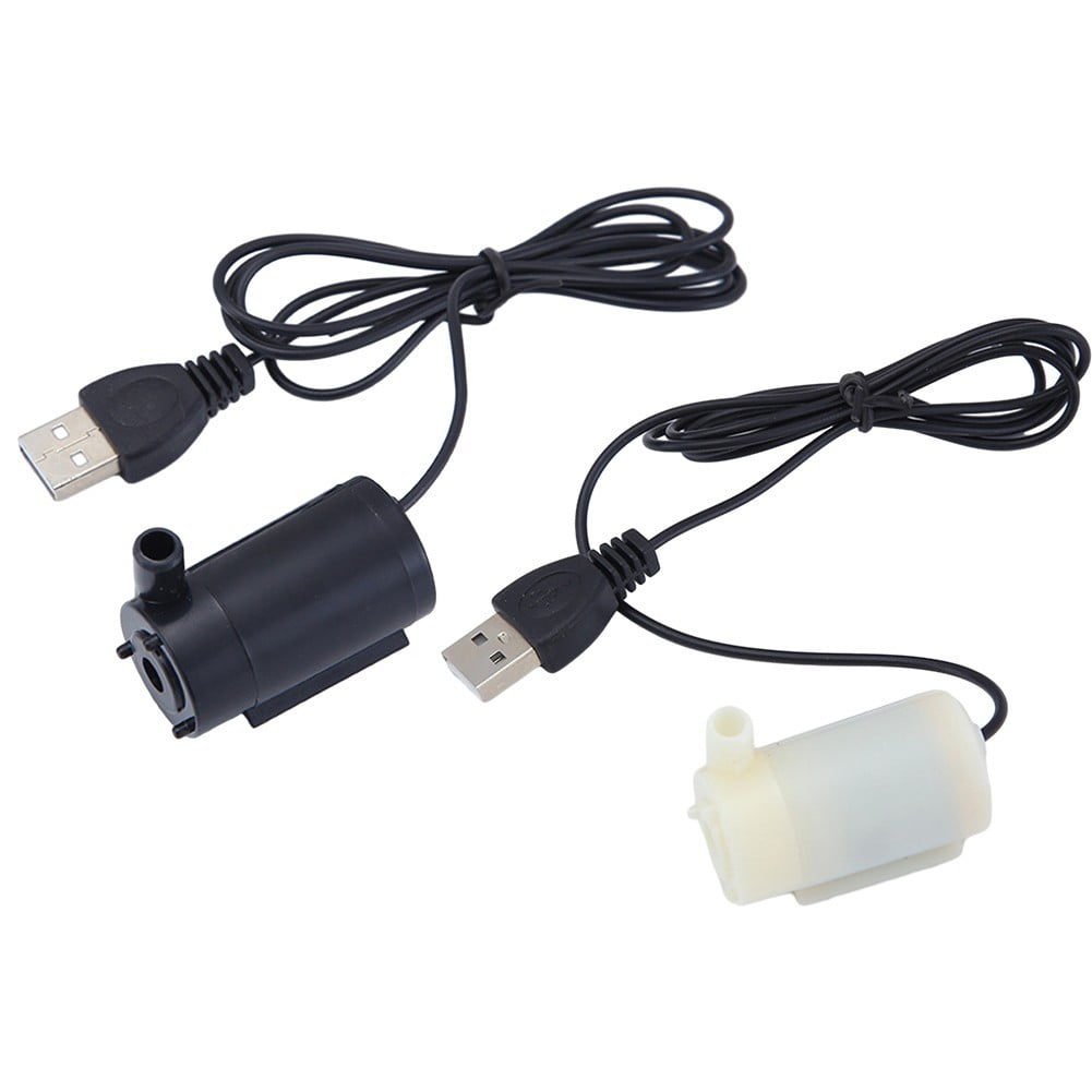 Small Water Pump Silent Submersible USB 5V 1m Cable Garden Outdoor Fountain Tool Black Smile Home White V1189-LWWAL-20260327-04455