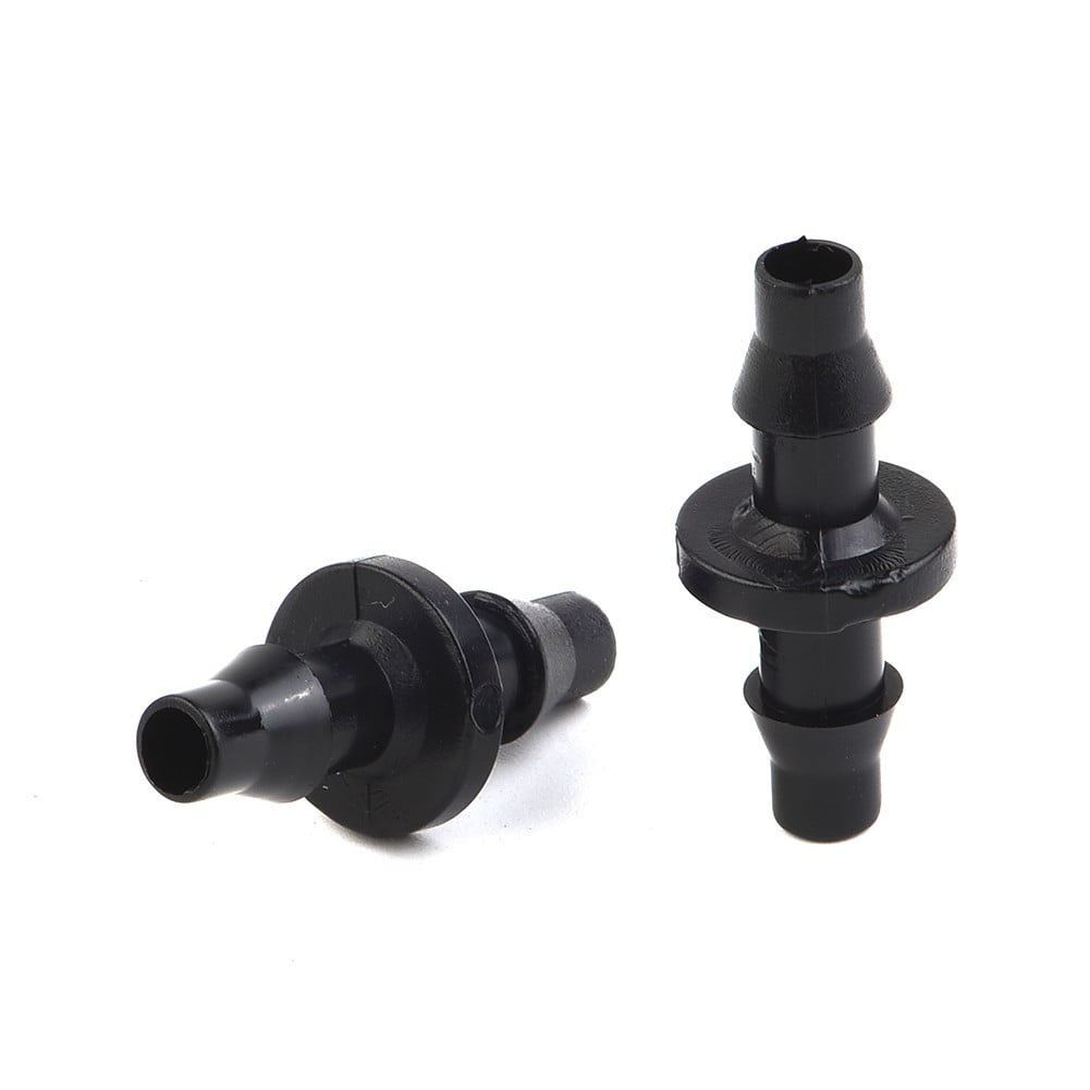 New 100Pc 1/4 Barbed Connector Double Way For 4/7Mm Garden Drip Irrigation Hose Smile Home V1189-LWWAL-20260327-04463