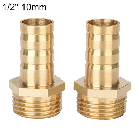 Brass Hose Connector Adapter Screw Connection 1/2" Nozzle (6mm-16mm) 2 pcs 10Mm 1/2\'\' Smile Home V1189-LWWAL-20260327-04475