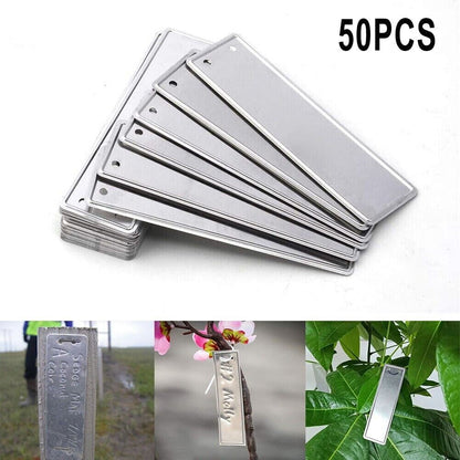 Aluminum Plant Labels Double Sided Metal Labels Tree ID Tag Waterproof iron wire Smile Home V1189-LWWAL-20260327-04485