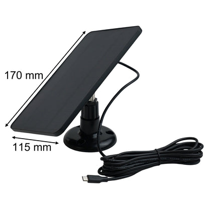 Solar Panel for Blink Camera: 4W Outdoor Solar Charger with 9.84ft Cable! C Black Smile Home C Black V1189-LWWAL-20260327-04490