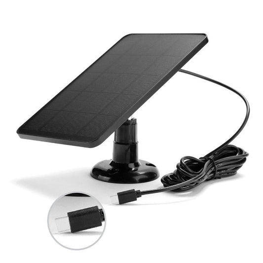 Solar Panel for Blink Camera: 4W Outdoor Solar Charger with 9.84ft Cable! C Black Smile Home C Black V1189-LWWAL-20260327-04490