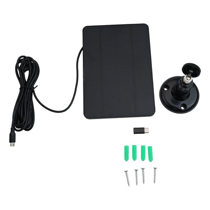 Solar Panel for Blink Camera: 4W Outdoor Solar Charger with 9.84ft Cable! C Black Smile Home C Black V1189-LWWAL-20260327-04490