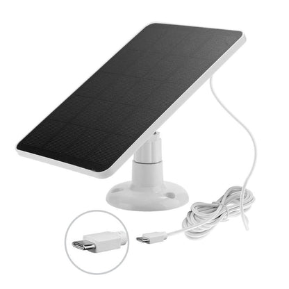 Solar Panel for Blink Camera: 4W Outdoor Solar Charger with 9.84ft Cable! C Black Smile Home C White V1189-LWWAL-20260327-04491