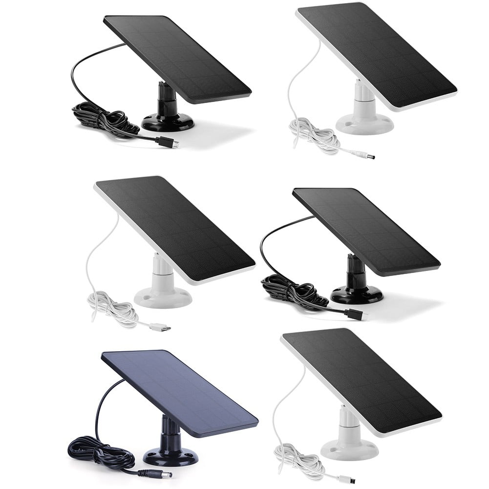 Solar Panel for Blink Camera: 4W Outdoor Solar Charger with 9.84ft Cable! C Black Smile Home C White V1189-LWWAL-20260327-04491