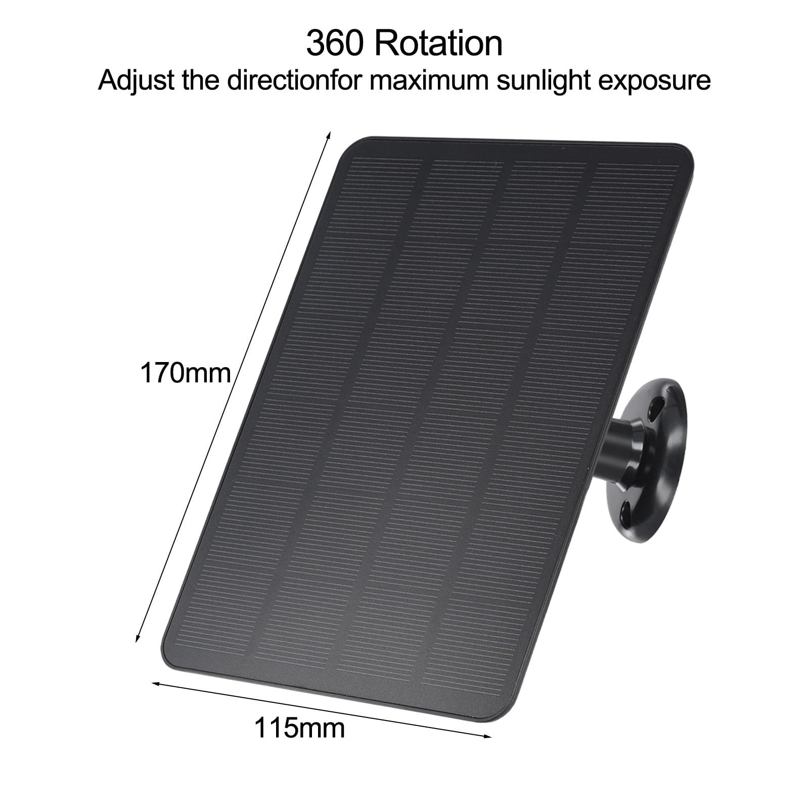 Solar Panel for Blink Camera: 4W Outdoor Solar Charger with 9.84ft Cable! C Black Smile Home C White V1189-LWWAL-20260327-04491