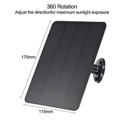 Solar Panel for Blink Camera: 4W Outdoor Solar Charger with 9.84ft Cable! C Black Smile Home C White V1189-LWWAL-20260327-04491