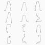 6pcs/9pcs/12pcs H1 H3 H4 H7 Assorted Headlight Bulb Retaining Clip Holder Set 12pcs V1189-LWWAL-20260327-04494