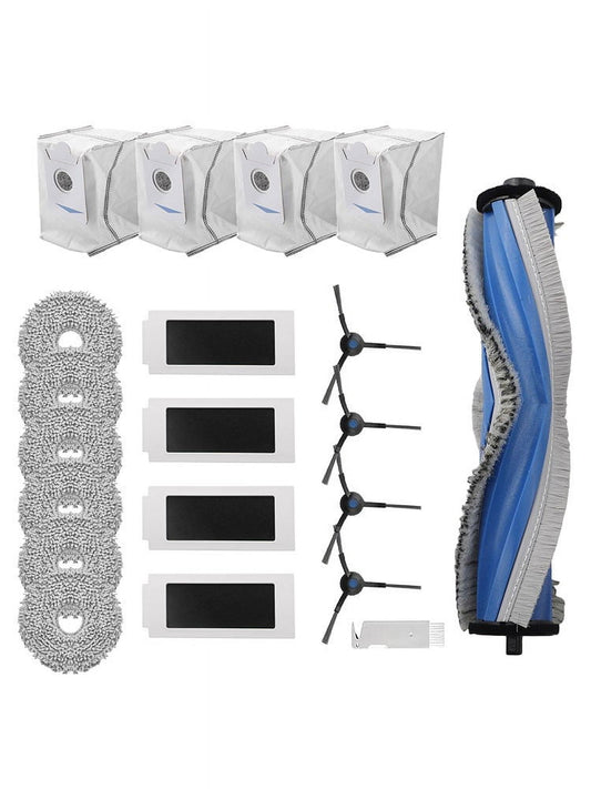 Ecovacs T30S T30S Pro Robot Vacuum Cleaner Replacement Parts Kit With Side Brush Filter Mop Cloth Dust Bag V1189-LWWAL-20260327-04500