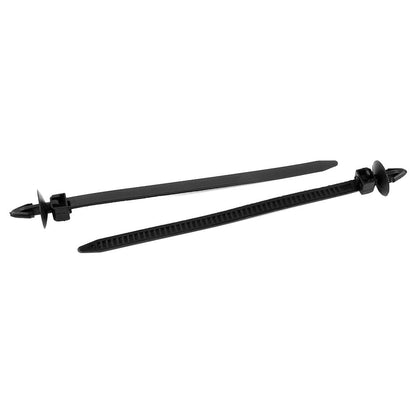 30Pcs Car Auto Cable Ties Strap Push Mount Wire Tie Retainer Clips Clamp Nylon Black Auto Fastener Clip V1189-LWWAL-20260327-04501