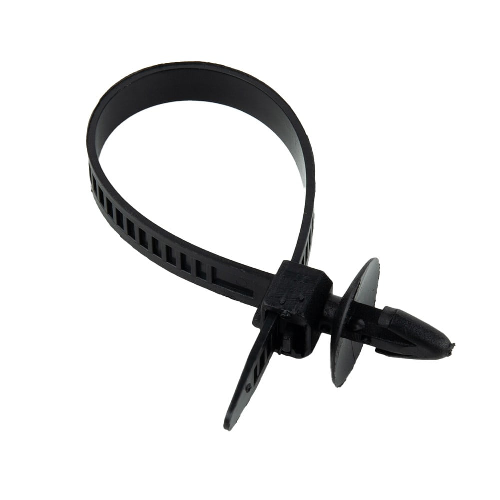 30Pcs Car Auto Cable Ties Strap Push Mount Wire Tie Retainer Clips Clamp Nylon Black Auto Fastener Clip V1189-LWWAL-20260327-04501