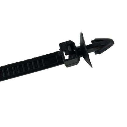 30Pcs Car Auto Cable Ties Strap Push Mount Wire Tie Retainer Clips Clamp Nylon Black Auto Fastener Clip V1189-LWWAL-20260327-04501