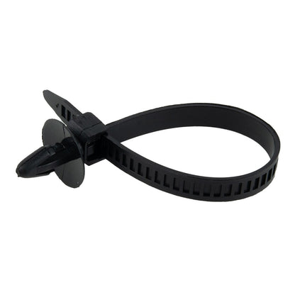 30Pcs Car Auto Cable Ties Strap Push Mount Wire Tie Retainer Clips Clamp Nylon Black Auto Fastener Clip V1189-LWWAL-20260327-04501
