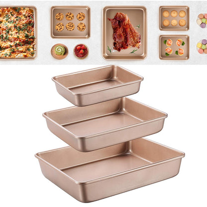 2-Pack Carbon Steel Baking Trays For Oven Rectangular Non-Stick Flat Bottom Baking Sheets For Cookies Cakes V1189-LWWAL-20260327-04502
